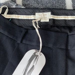 NWT Kate Spade Audrey black trousers pants